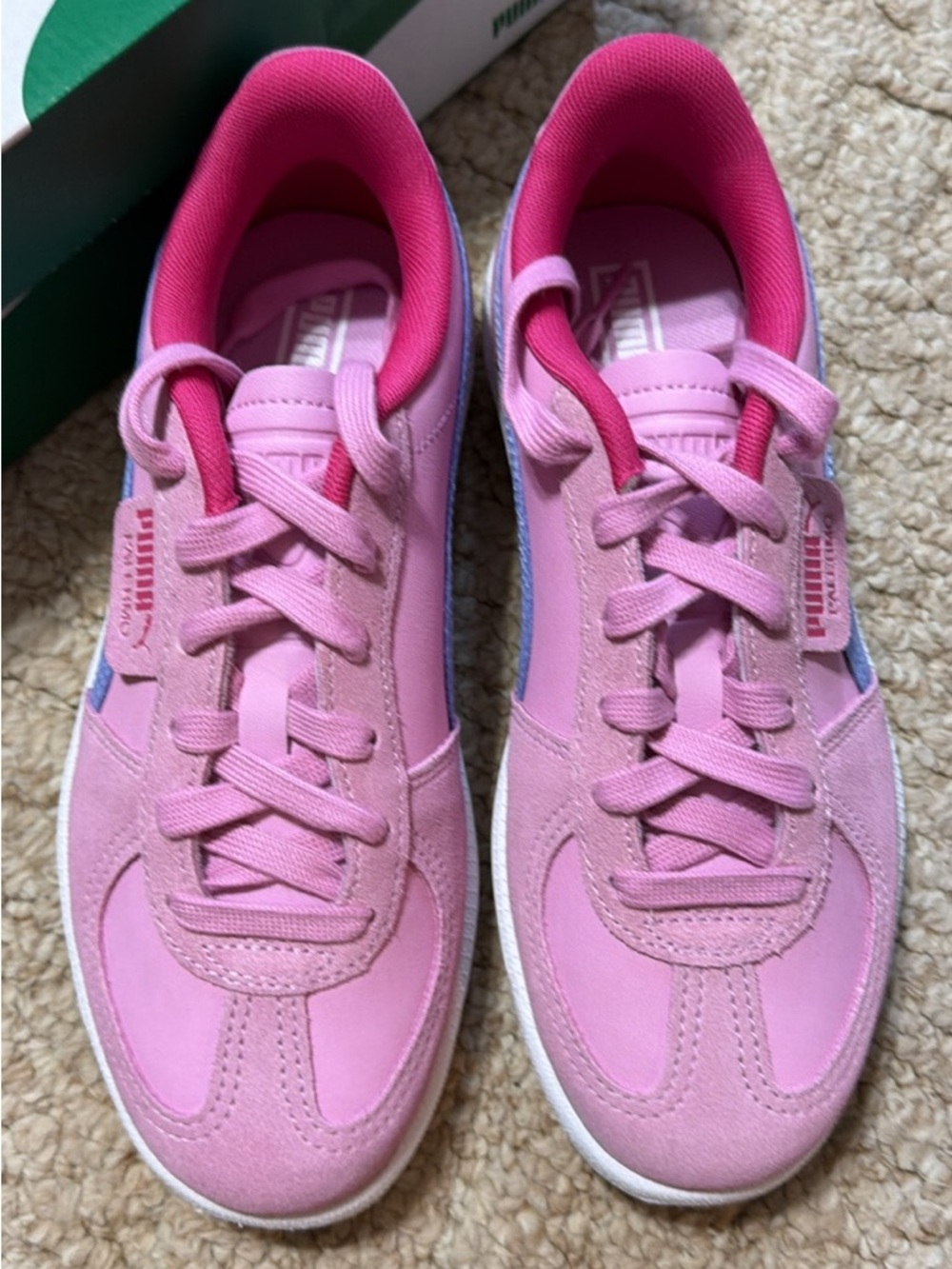 Puma Kids Pink and Purple Sneakers - Picture 3 of 4